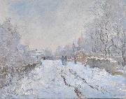 Claude Monet Snow at Argenteuil oil painting reproduction